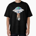 Football Alien T-Shirt - Trendy Graphic Unisex - T-Shirt, Sweatshirt, Hoodie