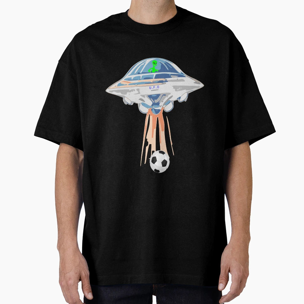 Football Alien T-Shirt - Trendy Graphic Unisex - T-Shirt, Sweatshirt, Hoodie
