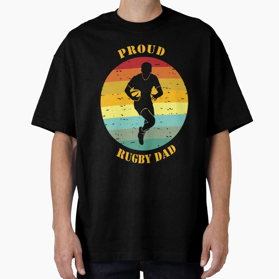 Proud Rugby Dad T-Shirt - Novelty Apparel Men Women - T-Shirt, Sweatshirt, Hoodie