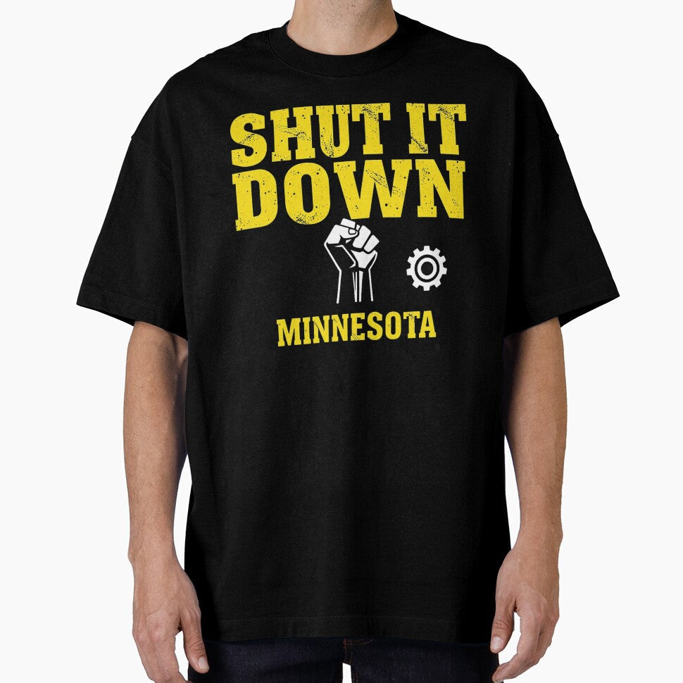 Shut It Down Bold Typography Statement Art by - Adult & Kids T-Shirts, Sweatshirts & Hoodies apparel design preview 1