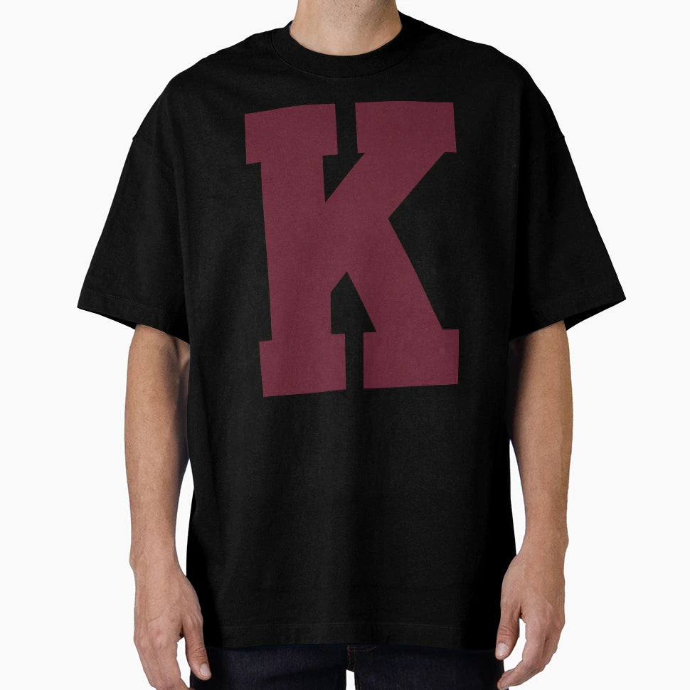 Alphabet Maroon K Sports Letter K T-Shirt - Novelty Apparel Men Women - T-Shirt, Sweatshirt, Hoodie