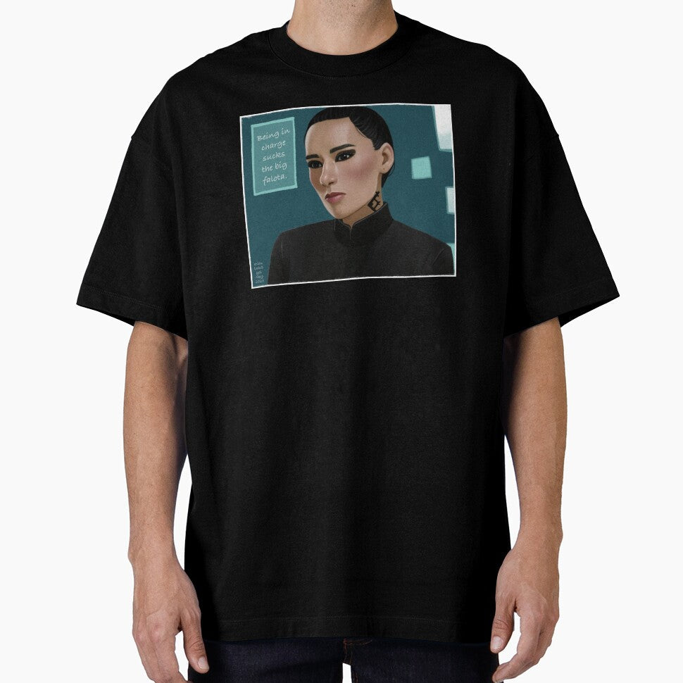 Drummer Portrait Being in Charge Sucks Quote by - Adult & Kids T-Shirts, Sweatshirts & Hoodies apparel design preview 1