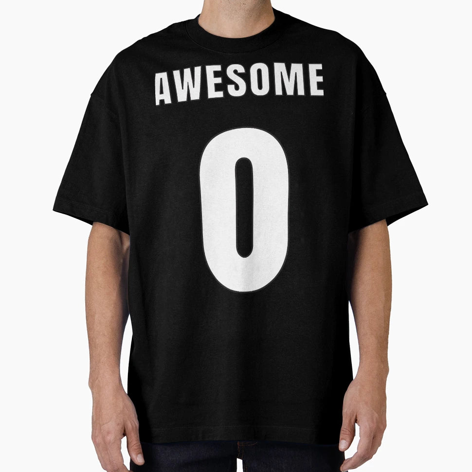 Awesome Number 0 Front T-Shirt - Trendy Graphic Unisex - T-Shirt, Sweatshirt, Hoodie