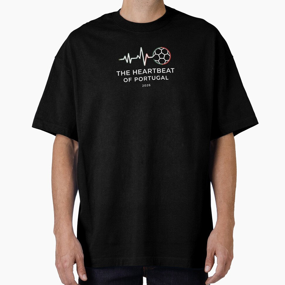 Portugal Football Heartbeat The of 2026 Soccer Fan - Adult & Kids T-Shirts, Sweatshirts & Hoodies apparel design preview 1