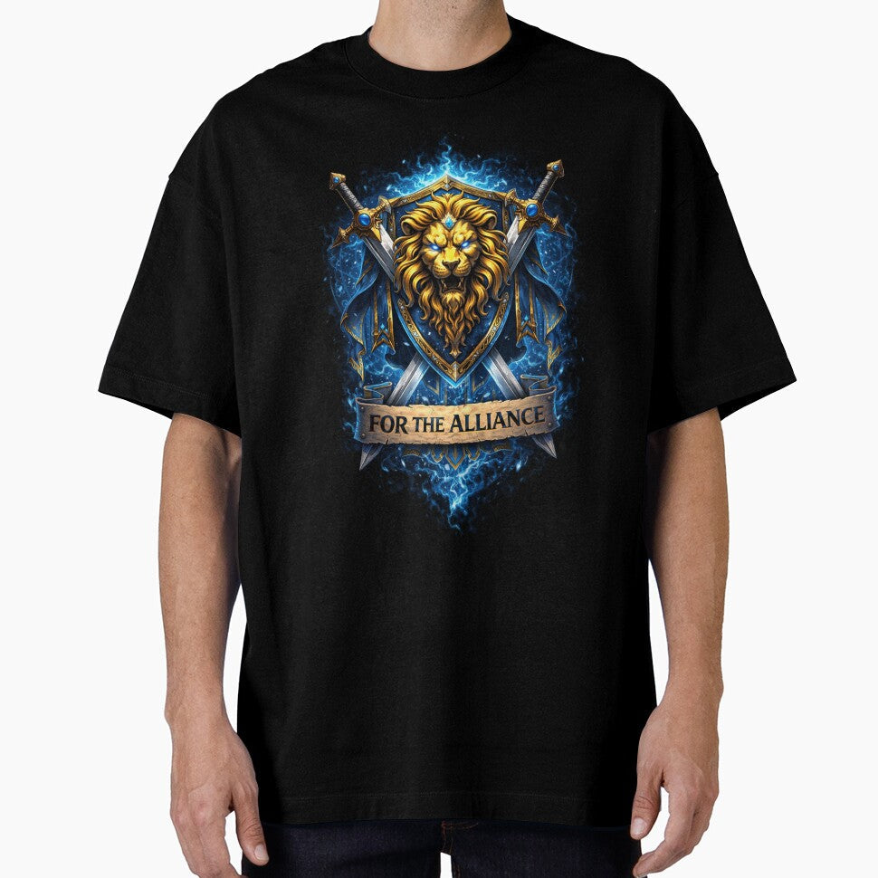 For the Alliance Lion of Eternal Kingdom by DogLord - Adult & Kids T-Shirts, Sweatshirts & Hoodies apparel design preview 1