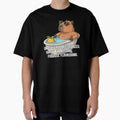 Funny meme Unbothered, Moisturized Capybara Zen Vibes - Adult & Kids T-Shirts, Sweatshirts & Hoodies apparel design preview 1