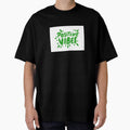 Positive Vibes Only Green Quote Mindset Wall Art by - Adult & Kids T-Shirts, Sweatshirts & Hoodies apparel design preview 1