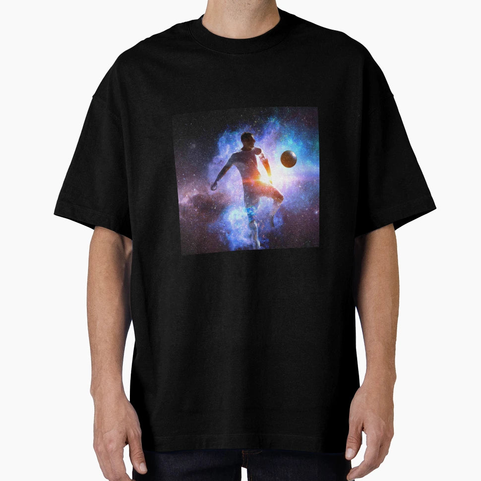 Football Player Space T-Shirt - Aesthetic Graphic for Adults - T-Shirt, Sweatshirt, Hoodie