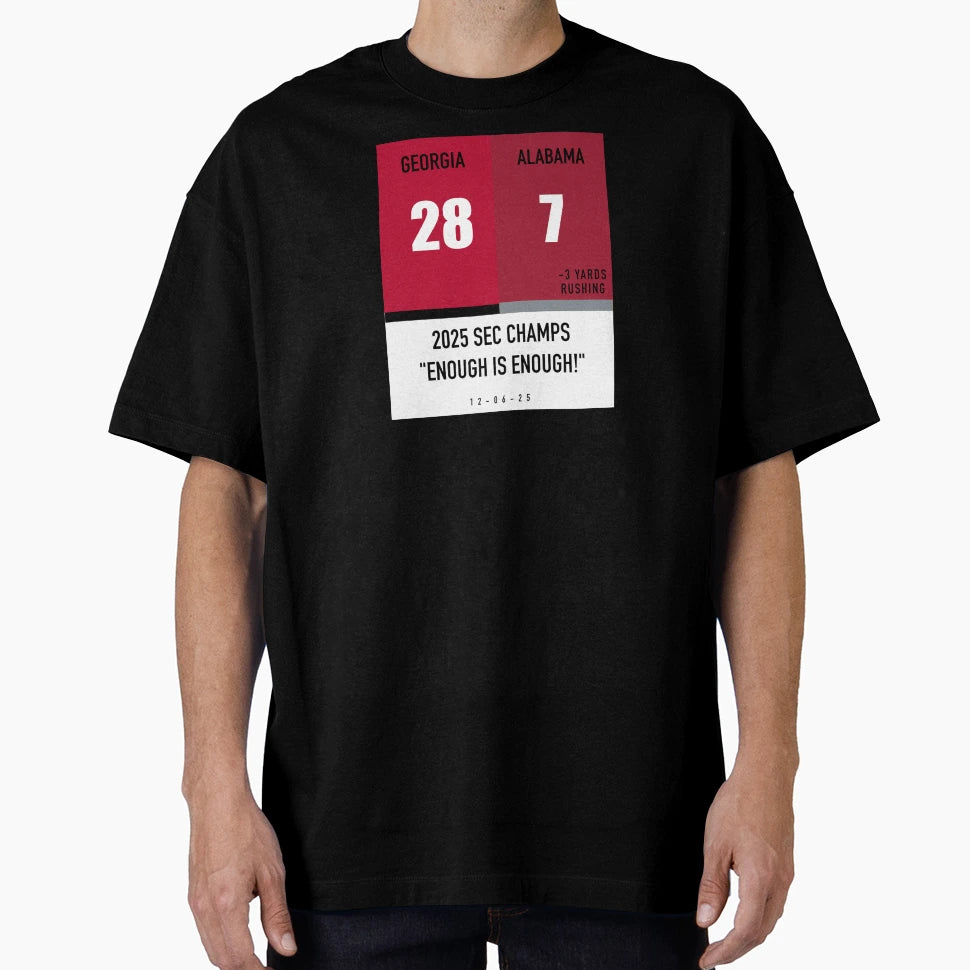 Georgia Vs Alabama 2025 Sec Football T-Shirt - Custom Art Print Unisex - T-Shirt, Sweatshirt, Hoodie