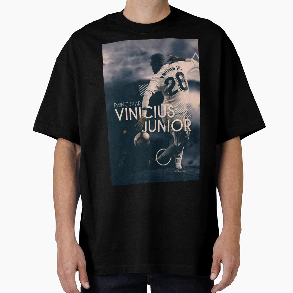 Vinicius Jr Art Wallpaper T-Shirt - Casual Everyday Wear for Adults - T-Shirt, Sweatshirt, Hoodie