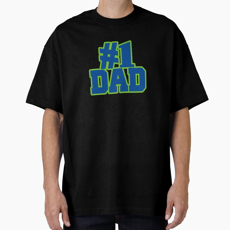 Number 1 Dad Fathers Day T-Shirt - Minimalist Print Men Women - T-Shirt, Sweatshirt, Hoodie