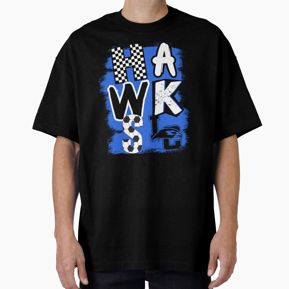 Hawks Soccer T-Shirt - Aesthetic Graphic for Adults - T-Shirt, Sweatshirt, Hoodie