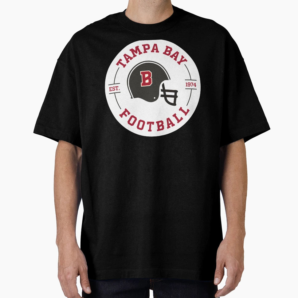 Tampa Bay Football Badge T-Shirt - Unique Graphic for Adults - T-Shirt, Sweatshirt, Hoodie