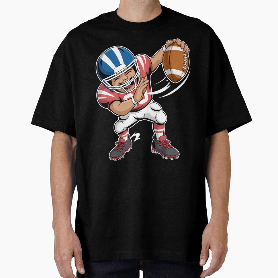 Football Player Football Season Dab T-Shirt - Fun Novelty Design Men Women - T-Shirt, Sweatshirt, Hoodie