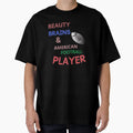 Beauty Brains American Football Player T-Shirt - Custom Art Print Unisex - T-Shirt, Sweatshirt, Hoodie