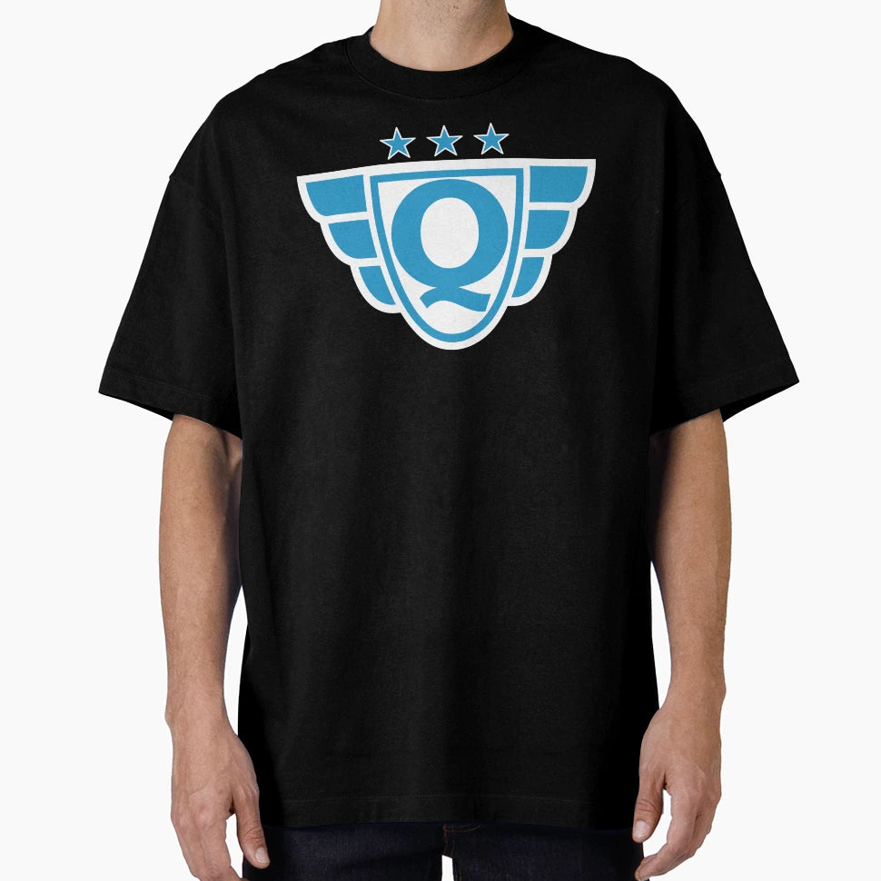 Superhero Letter Q Stars And Wings T-Shirt - Unique Graphic Men Women - T-Shirt, Sweatshirt, Hoodie