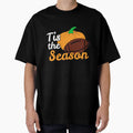 Tis Season Pumpkin Football Fall T-Shirt - Aesthetic Graphic Men Women - T-Shirt, Sweatshirt, Hoodie