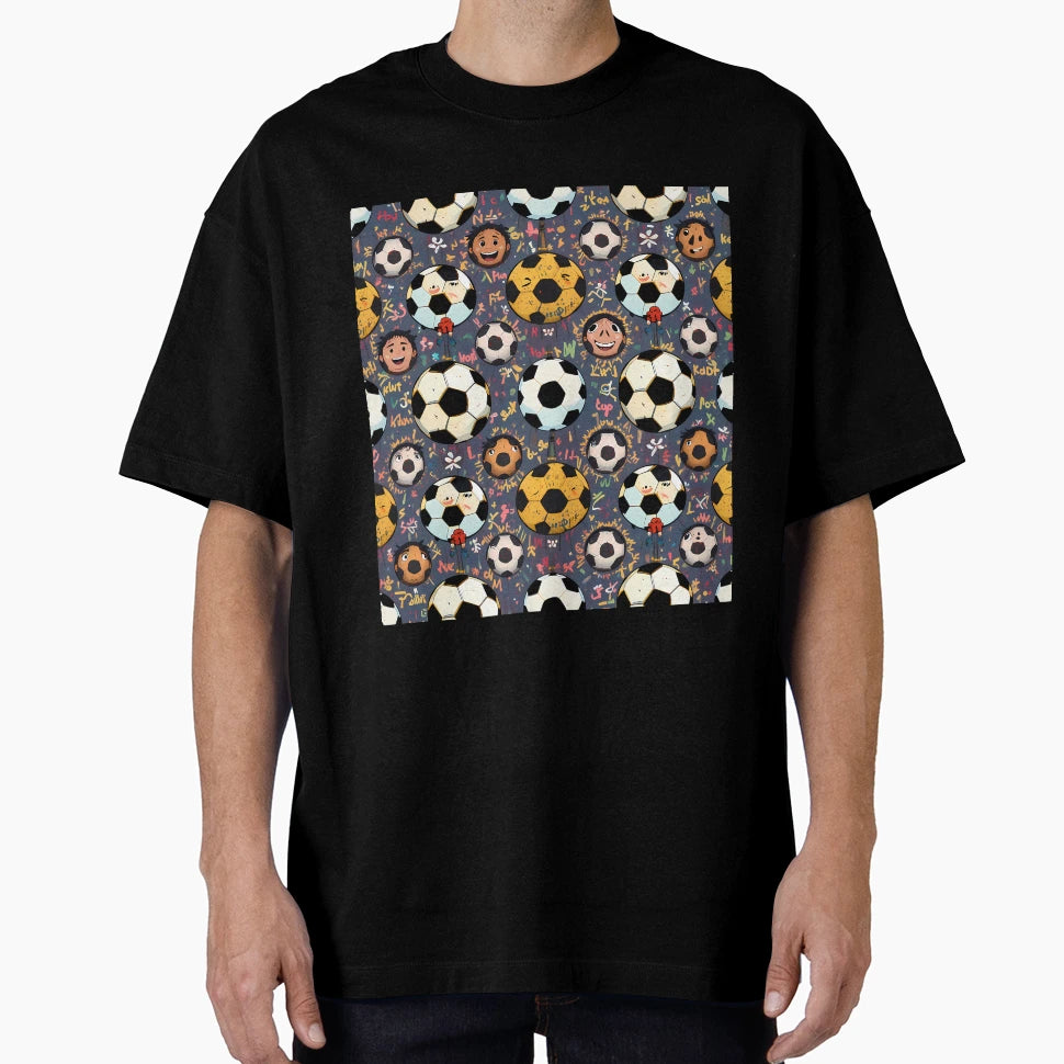 Funky Soccer Fun Creative Patterns T-Shirt - Novelty Apparel Men Women - T-Shirt, Sweatshirt, Hoodie