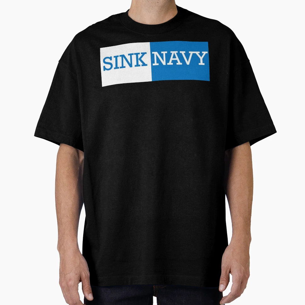 Sink Navy T-Shirt - Custom Art Print Unisex - T-Shirt, Sweatshirt, Hoodie
