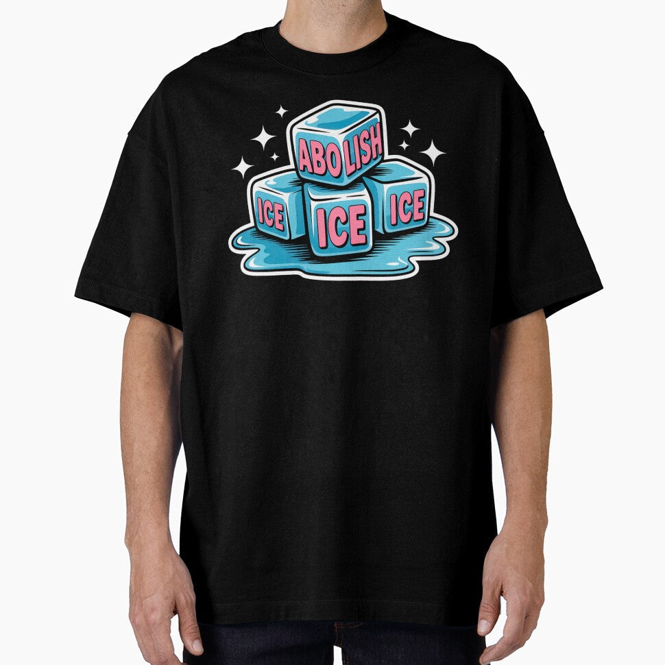 Abolish Ice Funny Typography Bold Statement Graphic - Adult & Kids T-Shirts, Sweatshirts & Hoodies apparel design preview 1