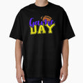 Purple And Gold Football Game Day Vibes T-Shirt - Graphic Print Men Women - T-Shirt, Sweatshirt, Hoodie
