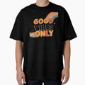 Good Vibes Only Retro Design 70s Vintage Typography - Adult & Kids T-Shirts, Sweatshirts & Hoodies apparel design preview 1