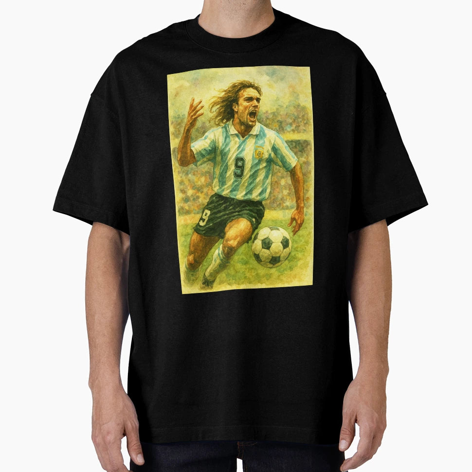 Gabriel Batistuta Football Legend T-Shirt - Streetwear Style Men Women - T-Shirt, Sweatshirt, Hoodie