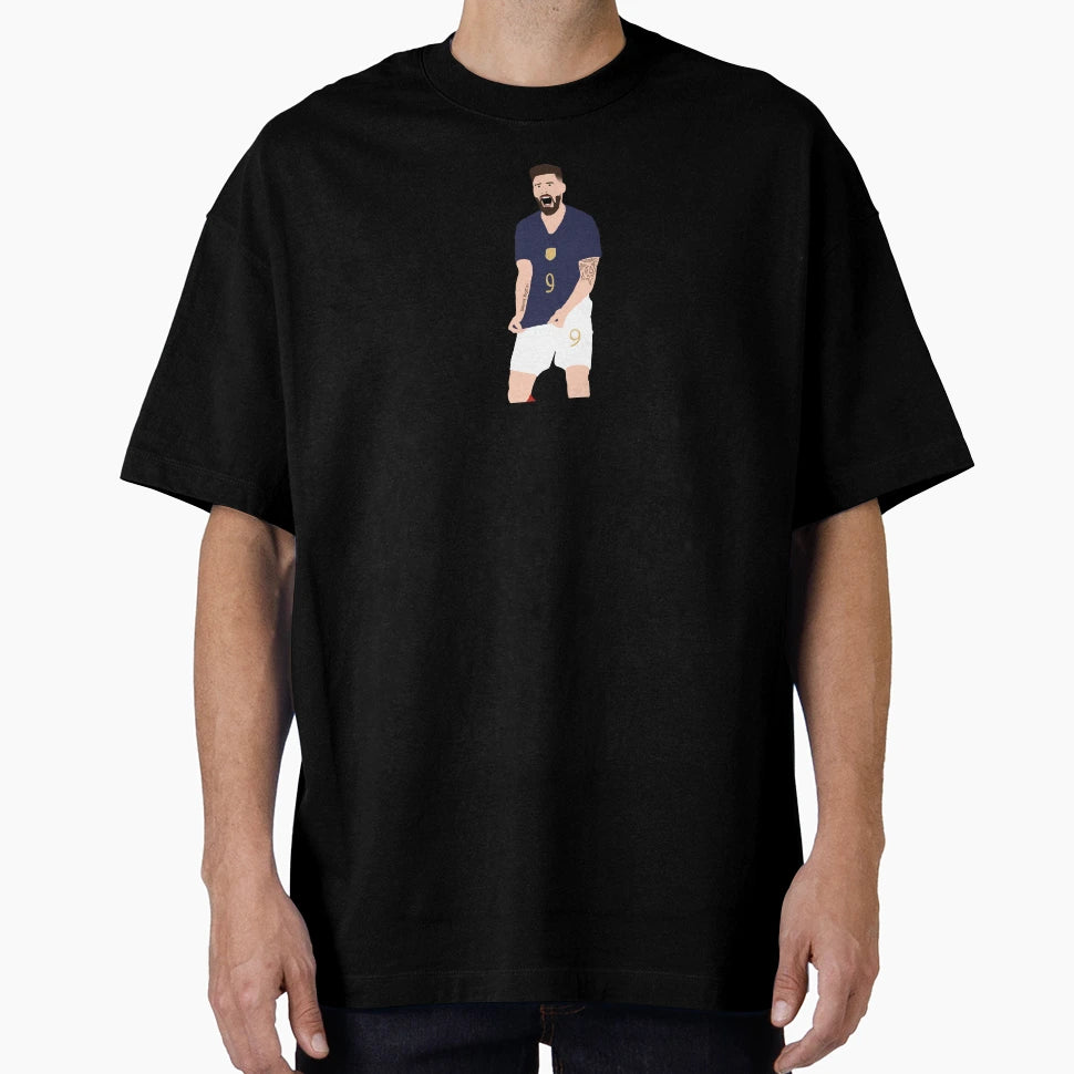 Olivier Giroud France T-Shirt - Custom Art Print Unisex - T-Shirt, Sweatshirt, Hoodie