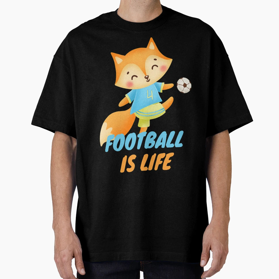 Football Is Life T-Shirt - Casual Everyday Wear for Adults - T-Shirt, Sweatshirt, Hoodie