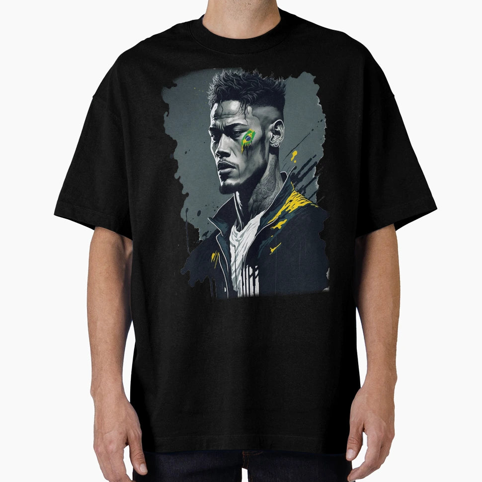 Neymar Jr Splash Art T-Shirt - Casual Everyday Wear Unisex - T-Shirt, Sweatshirt, Hoodie