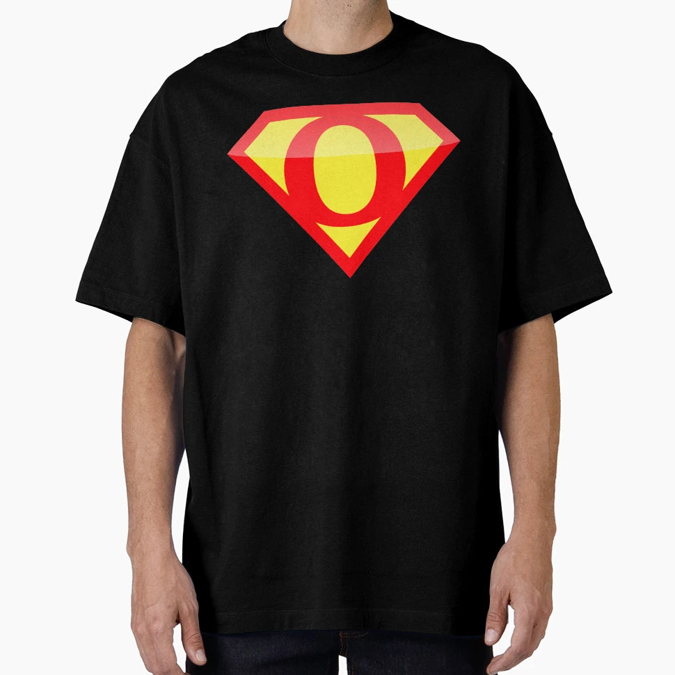 Superhero Symbol Letter O Logo T-Shirt - Minimalist Print for Adults - T-Shirt, Sweatshirt, Hoodie
