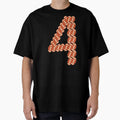 Player Number 4 Four American Football T-Shirt - Trendy Graphic for Adults - T-Shirt, Sweatshirt, Hoodie