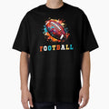 Colorful American Sport Ball Football Art T-Shirt - Unique Graphic Unisex - T-Shirt, Sweatshirt, Hoodie