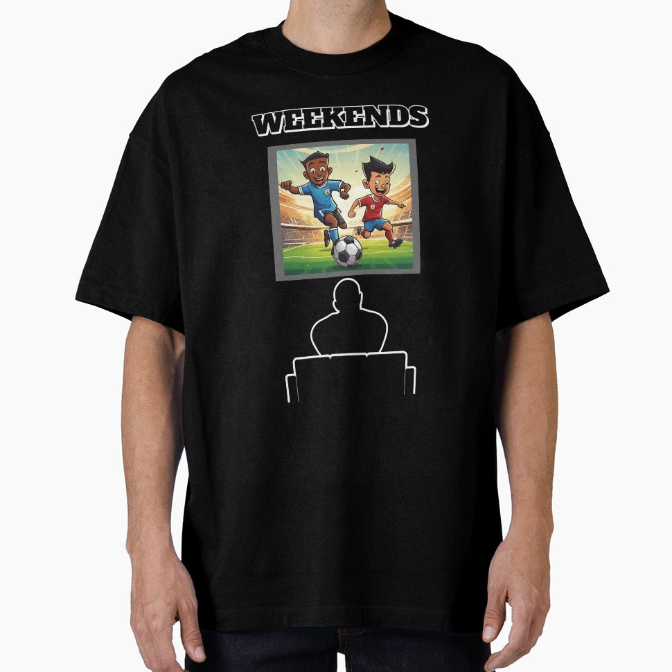 Weekends How To Enjoy It Soccer T-Shirt - Fun Novelty Design for Adults - T-Shirt, Sweatshirt, Hoodie
