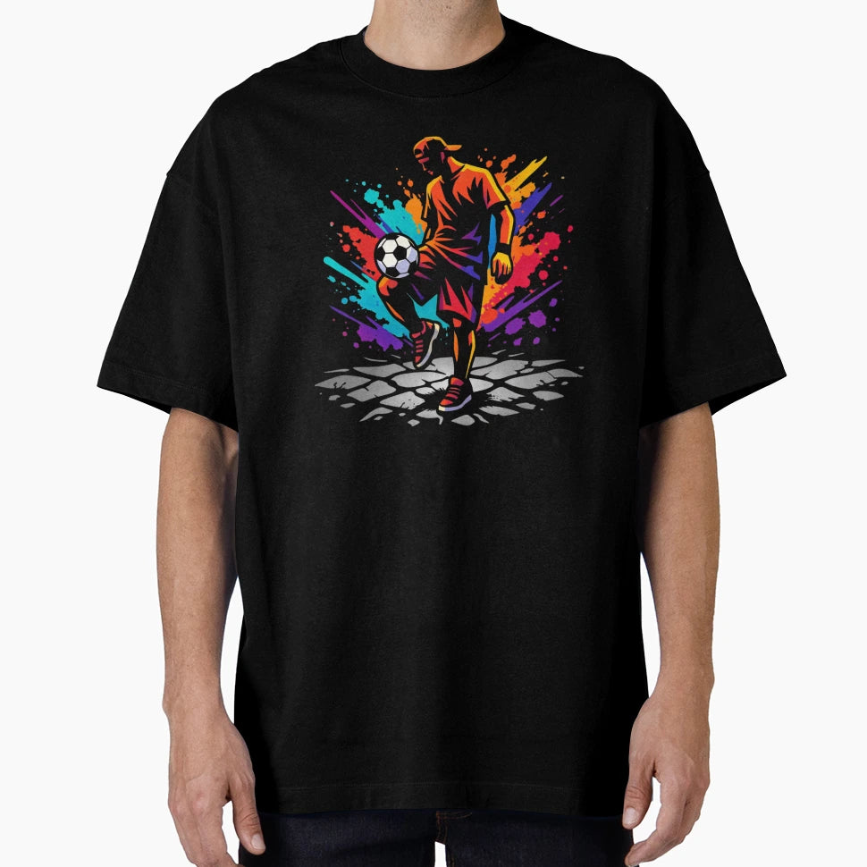 Street Football Culture Urban T-Shirt - Aesthetic Graphic for Adults - T-Shirt, Sweatshirt, Hoodie