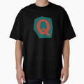 Letter Q Colorful Cutout Paper Collage T-Shirt - Unique Graphic for Adults - T-Shirt, Sweatshirt, Hoodie