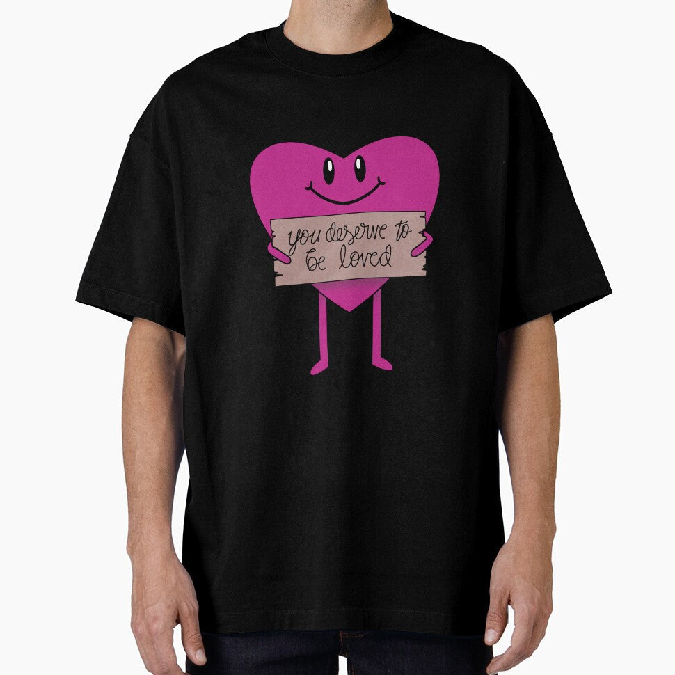 You Deserve to be Loved Affirmation Buddy by 1701-Z - Adult & Kids T-Shirts, Sweatshirts & Hoodies apparel design preview 1