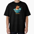No Worries Cute Capybara Orange Fruit Figure by - Adult & Kids T-Shirts, Sweatshirts & Hoodies apparel design preview 1