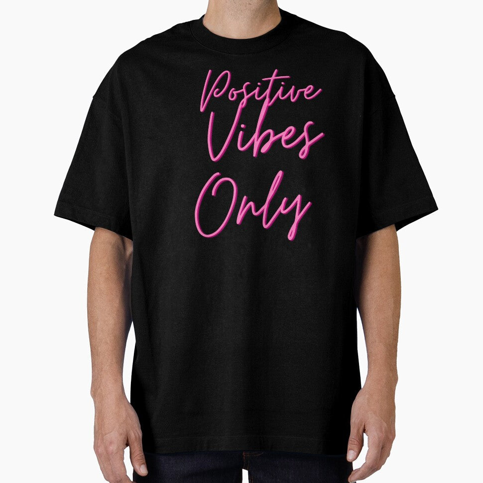 Positive Vibes Only Aesthetic Good Energy - Adult & Kids T-Shirts, Sweatshirts & Hoodies apparel design preview 1