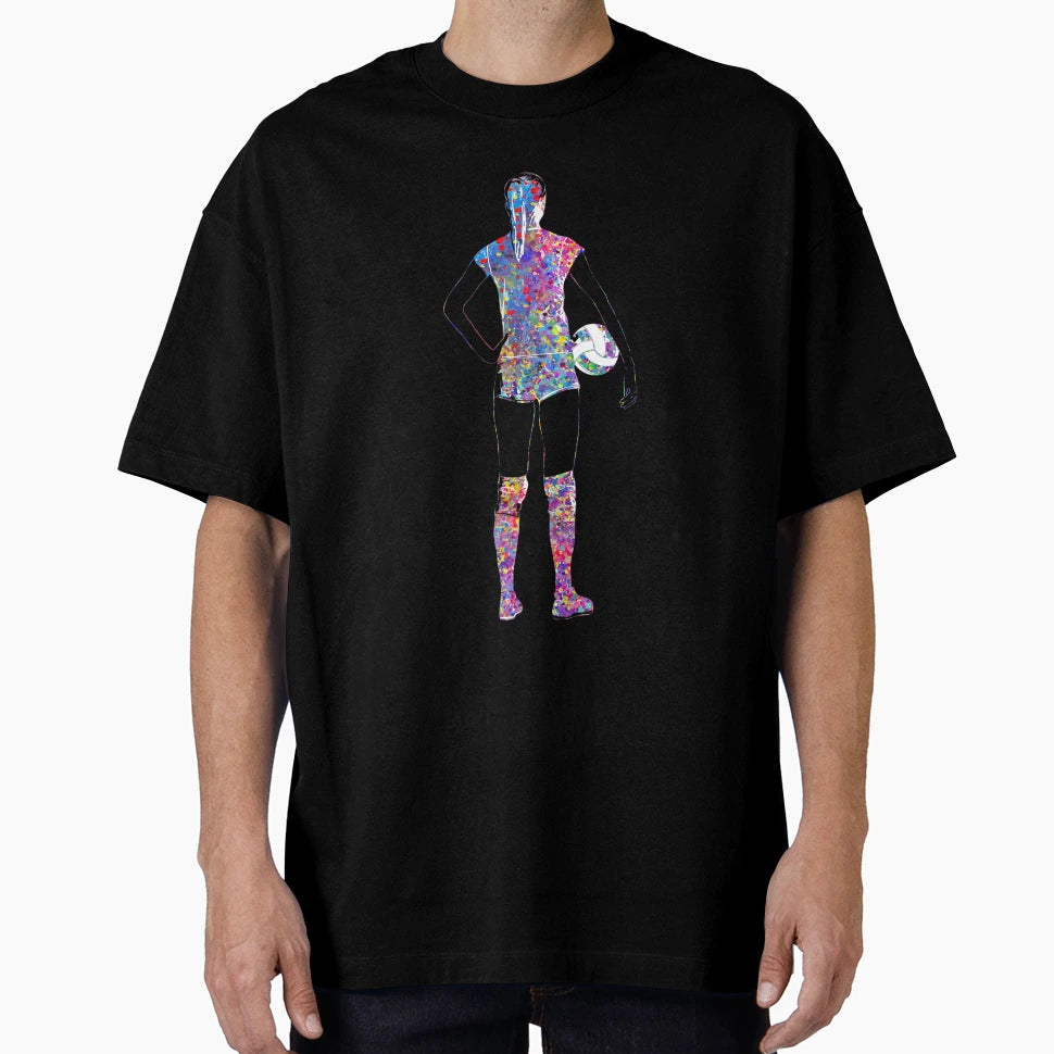 Female Volleyball Player T-Shirt - Graphic Print Men Women - T-Shirt, Sweatshirt, Hoodie
