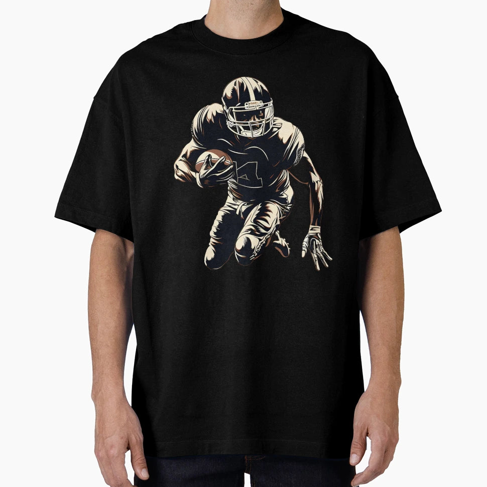 American Football Black Stripes No 6 T-Shirt - Graphic Print Unisex - T-Shirt, Sweatshirt, Hoodie