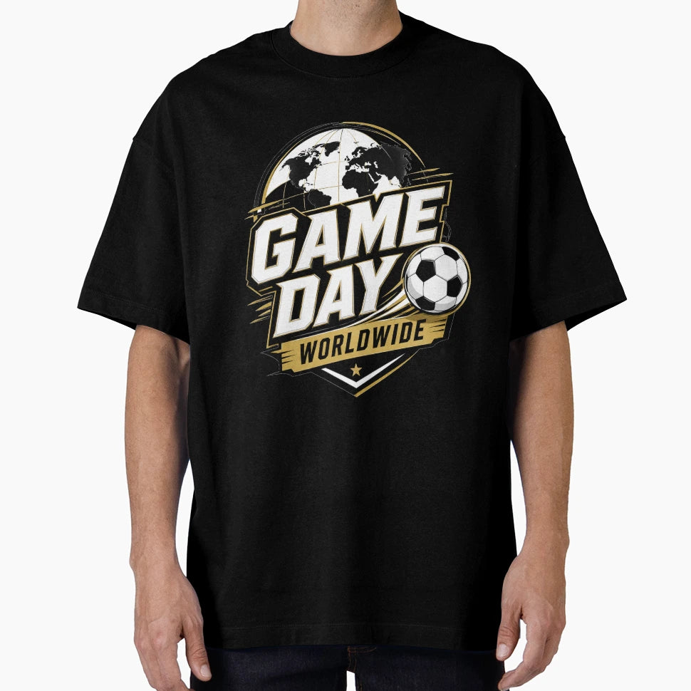 Game Day Worldwide Football T-Shirt - Minimalist Print for Adults - T-Shirt, Sweatshirt, Hoodie