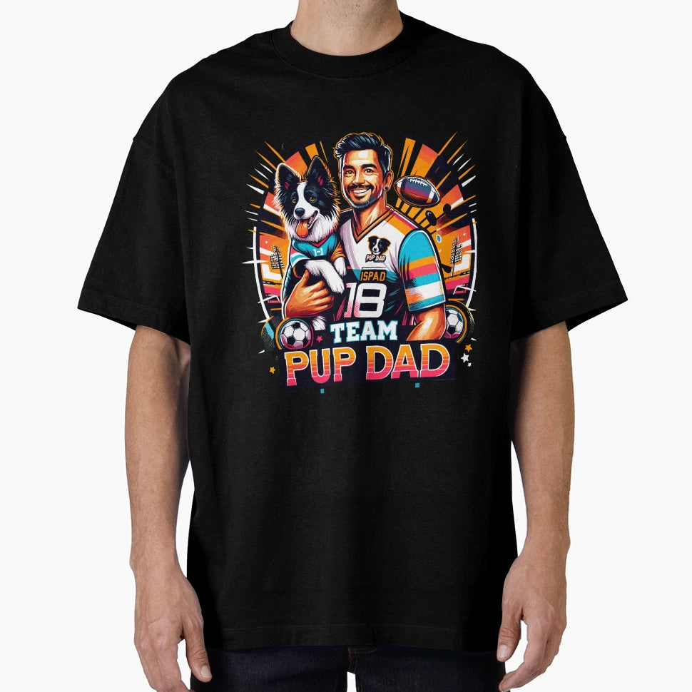 Ultimate Duo Team Pup Dad Jersey T-Shirt - Casual Everyday Wear Men Women - T-Shirt, Sweatshirt, Hoodie