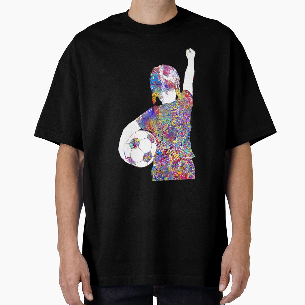 Soccer Player Little Ball T-Shirt - Minimalist Print Unisex - T-Shirt, Sweatshirt, Hoodie