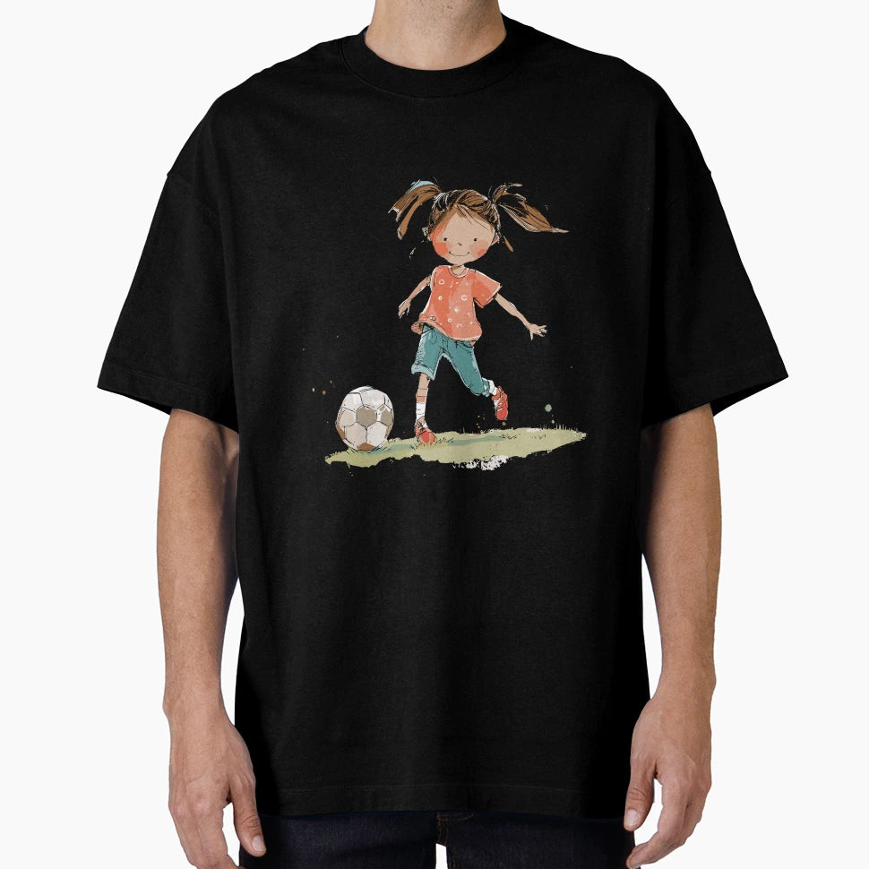 Little Playing Soccer T-Shirt - Fun Novelty Design Unisex - T-Shirt, Sweatshirt, Hoodie