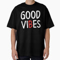 Good Vibes Only Positive Typography Design by Deepthi - Adult & Kids T-Shirts, Sweatshirts & Hoodies apparel design preview 1