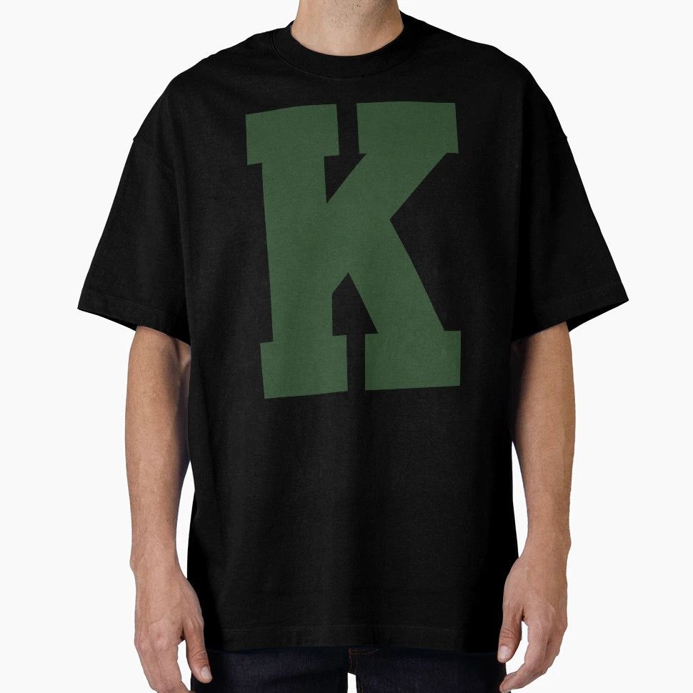Alphabet Green K Sports Letter K T-Shirt - Custom Art Print Unisex - T-Shirt, Sweatshirt, Hoodie