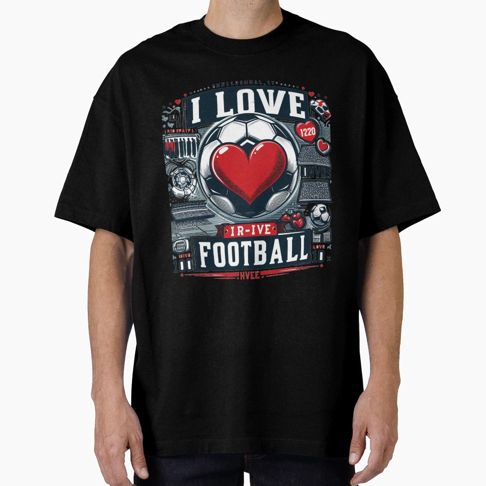 Love Game Football T-Shirt - Unique Graphic Men Women - T-Shirt, Sweatshirt, Hoodie