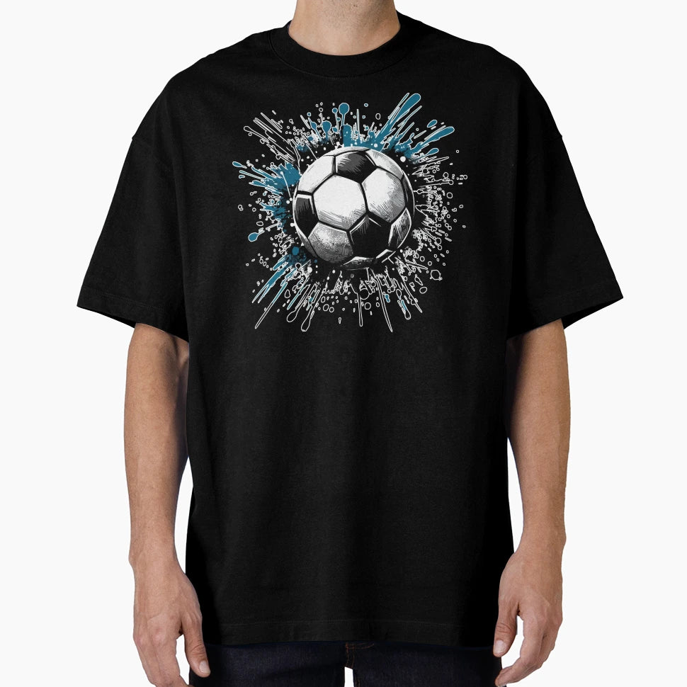 Football Soccer Game Day Street Art T-Shirt - Minimalist Print Unisex - T-Shirt, Sweatshirt, Hoodie