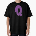 Purple Graffiti Letter Q T-Shirt - Unique Graphic Unisex - T-Shirt, Sweatshirt, Hoodie